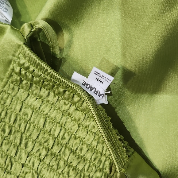 Steffa Satin Cowl Hankerchief Cami in Fern Green - Picture 5 of 5